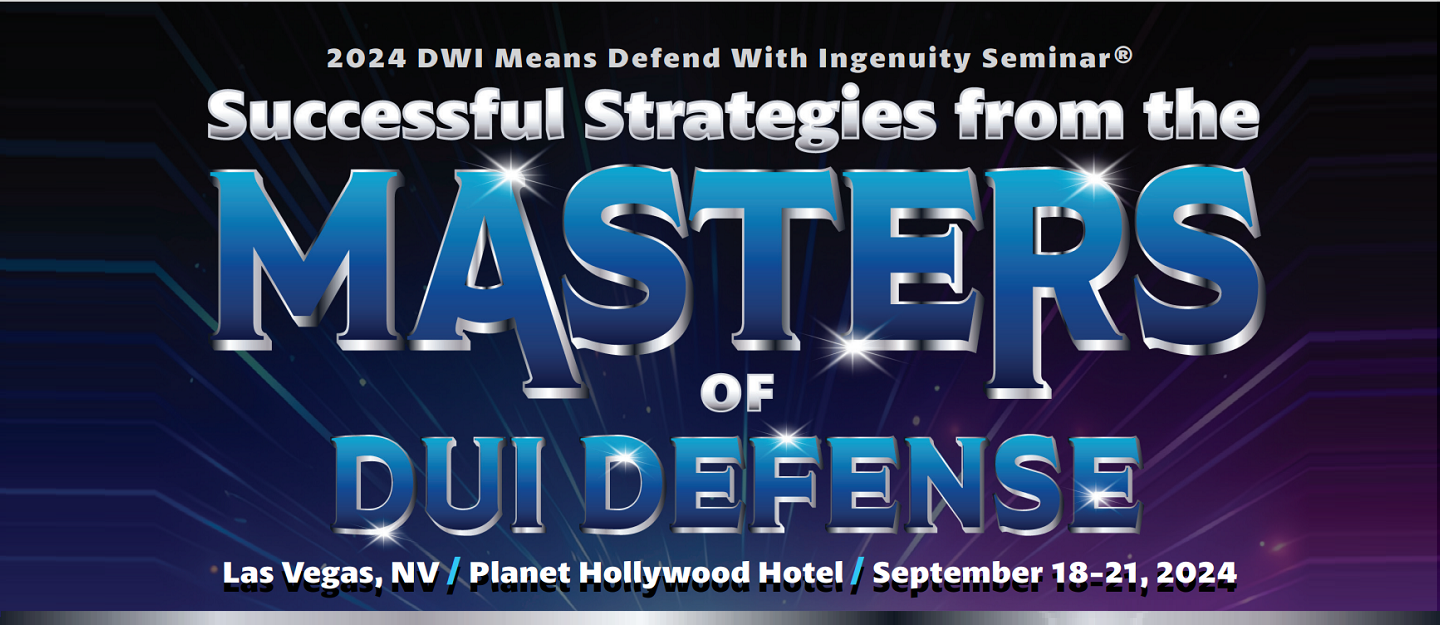 2024 DWI Means Defend With Ingenuity Seminar image