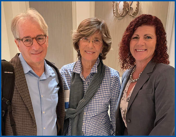 (Left to Right) Barry Scheck, NOLA Civil Rights Attorney Mary Howell, President Nellie King.
