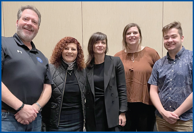 (Left to Right) Jason Hawthorne Petty, President Nellie King, Akvile Athanason, Kaylie Arntson, and Stanton Cole Granger.