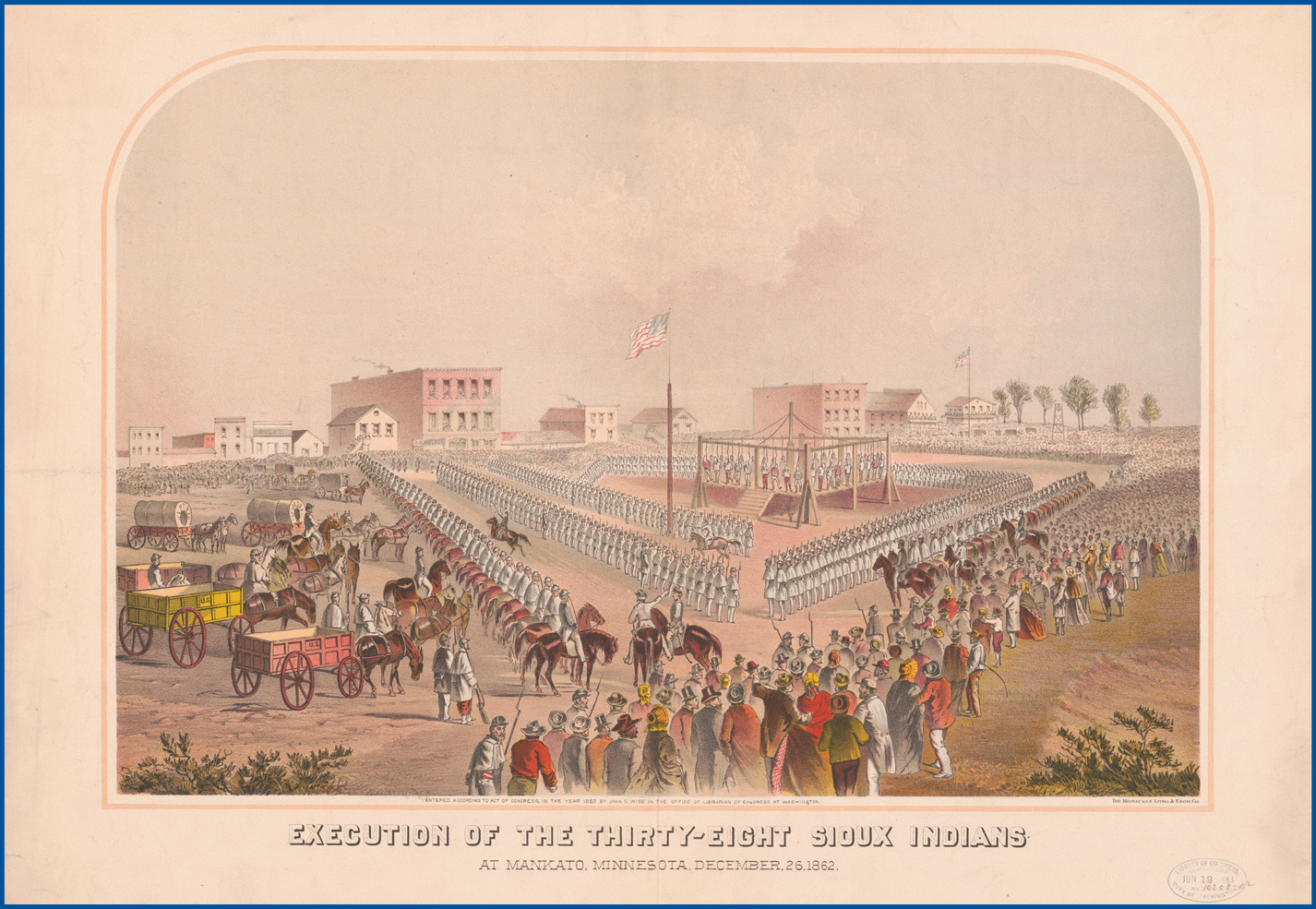 Execution of the Thirty-Eight Sioux Indians at Mankato, Minnesota, December 26, 1862