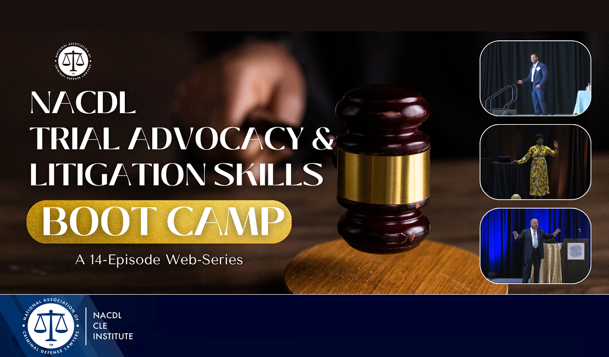 WEBINAR: Trial Advocacy & Litigation Skills Online Boot Camp Cover